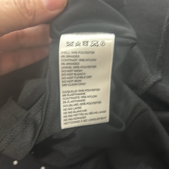 Sparkle & Fade Black and Gold Filigree Stretch Mini Dress Size Large - Picture 11 of 11